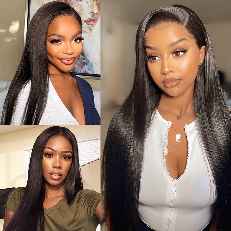 13x4 Lace Front Mongolian Straight Wig With Baby Hair - Superlovehair